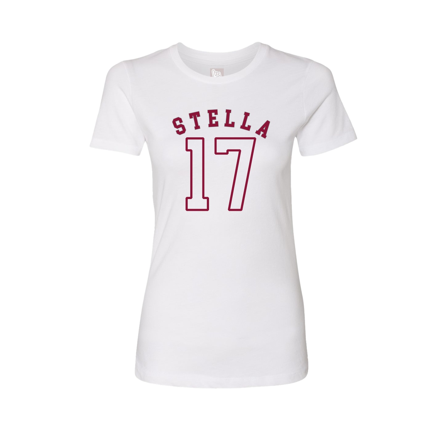 Fitted Women's Tee — Shirsey Arch in White