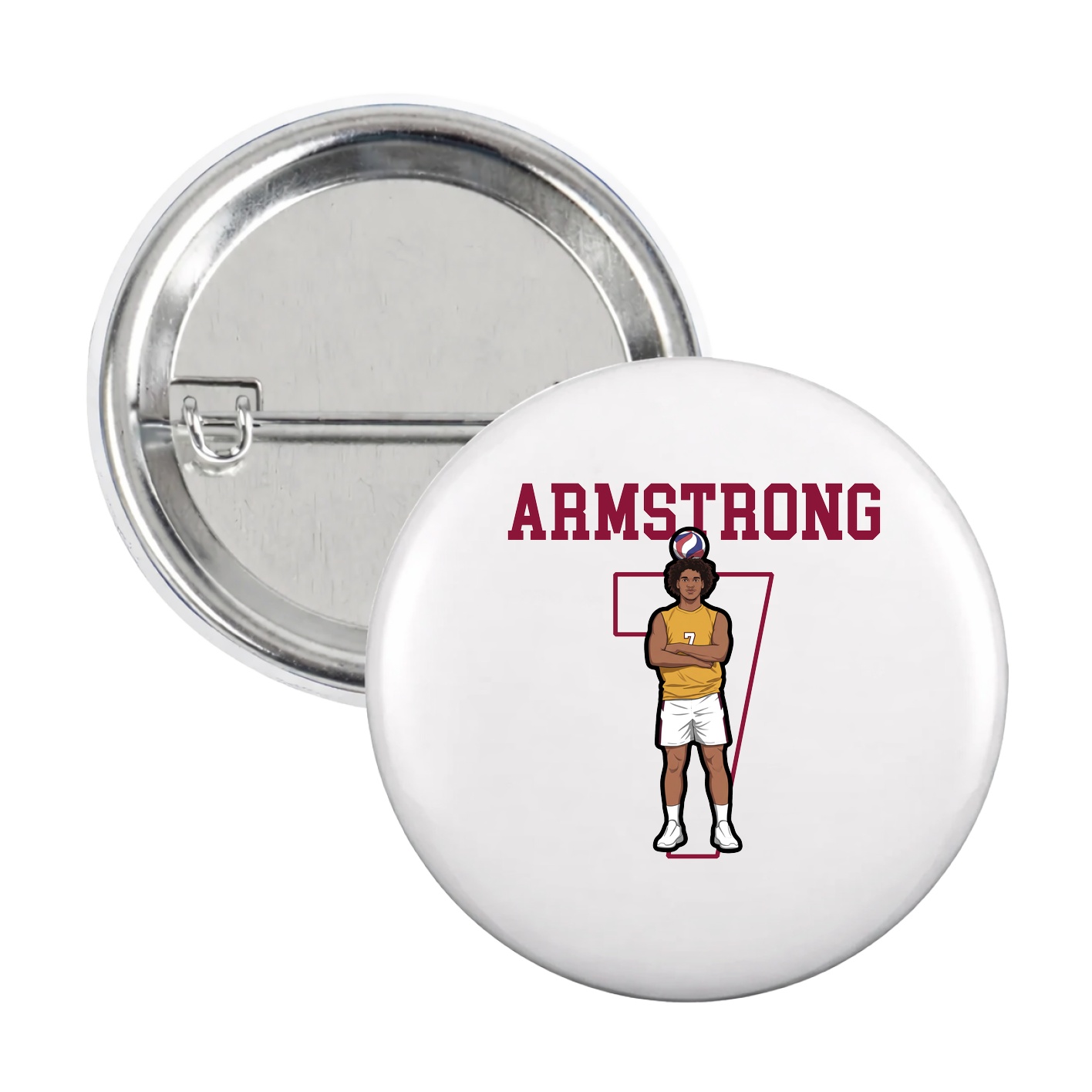Game Day Button — Shirsey in White