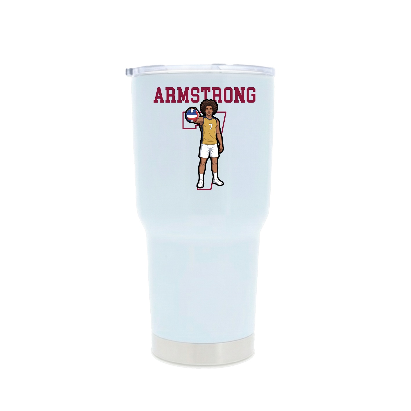 30oz Stainless Steel Tumbler — Shirsey in White