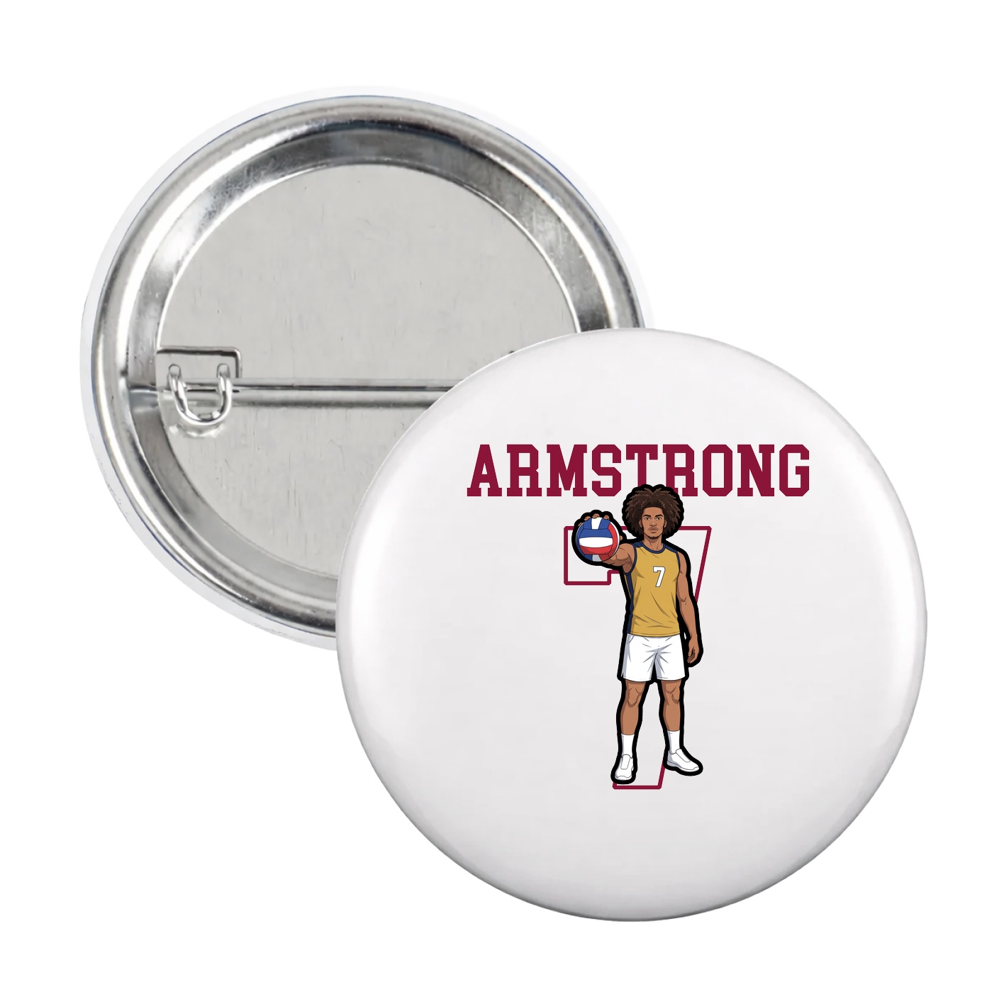 Game Day Button — Shirsey in White