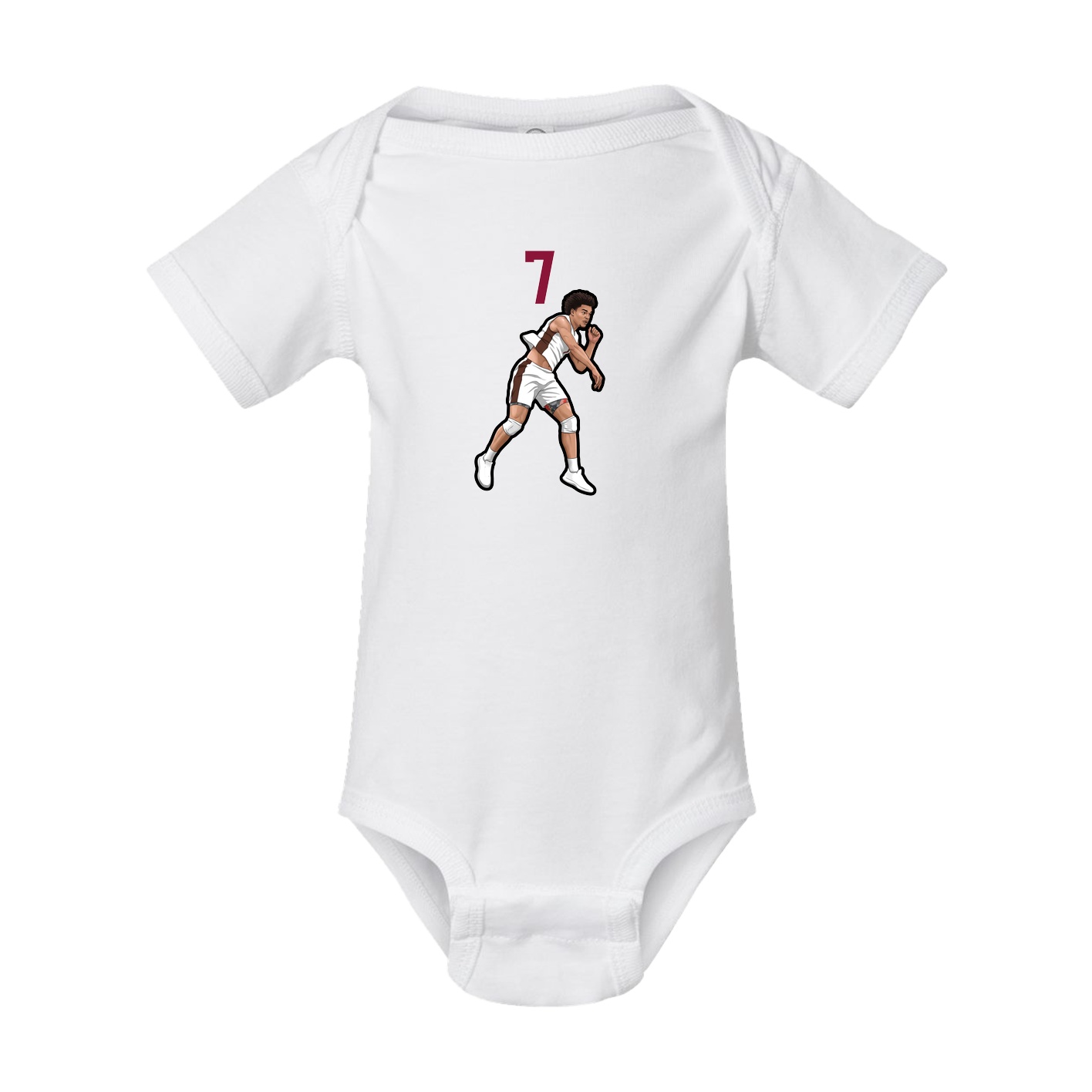 Baby Onesie — Number Top in White