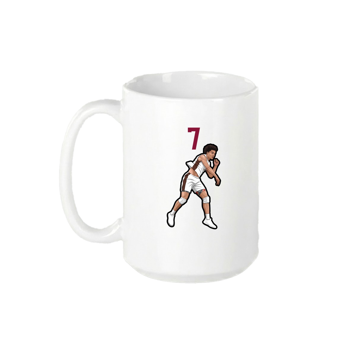 15oz Coffee Mug — Number Top in White