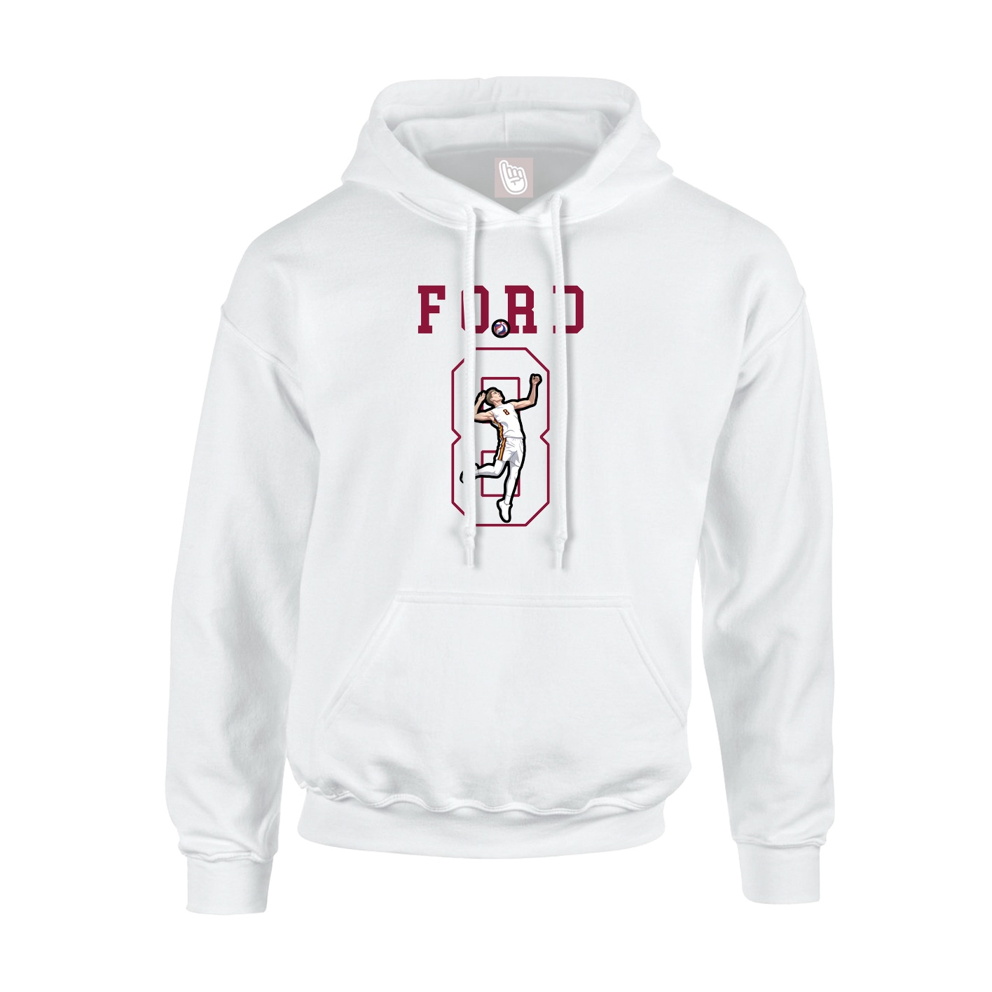 Hoodie — Shirsey in White