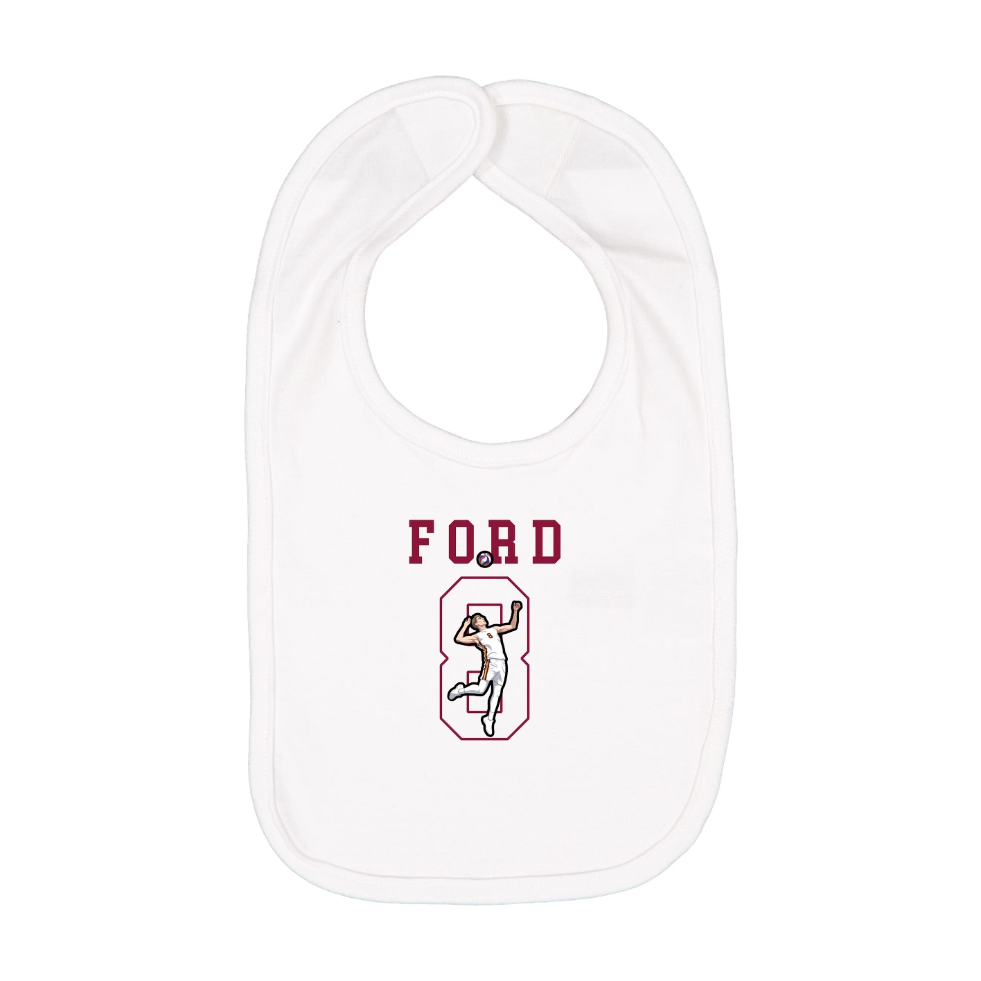 Infant Bib — Shirsey in White