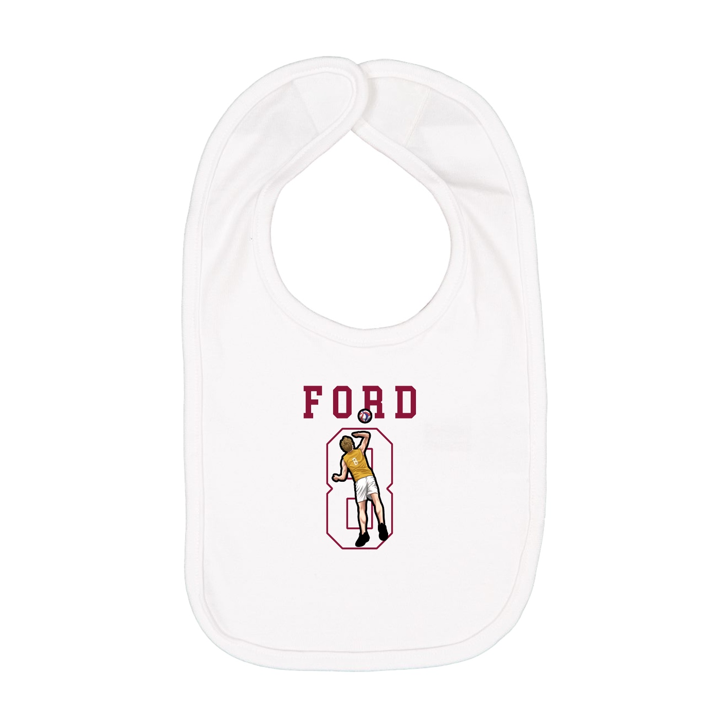 Infant Bib — Shirsey in White