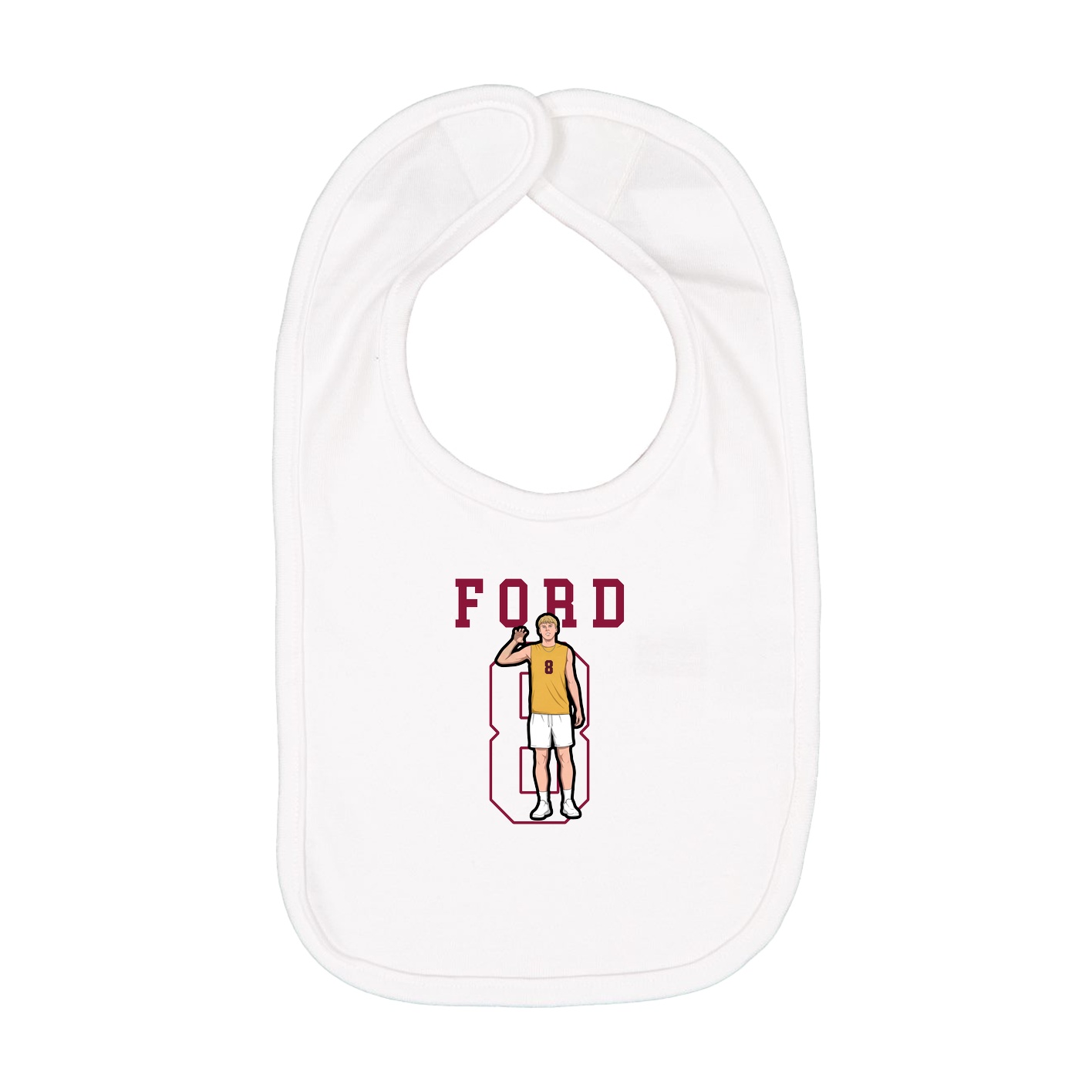 Infant Bib — Shirsey in White