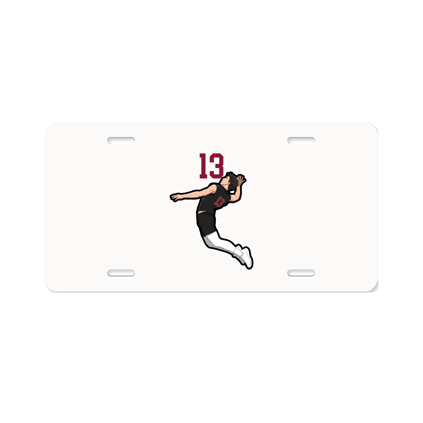 License Plate — Number Top in Classic
