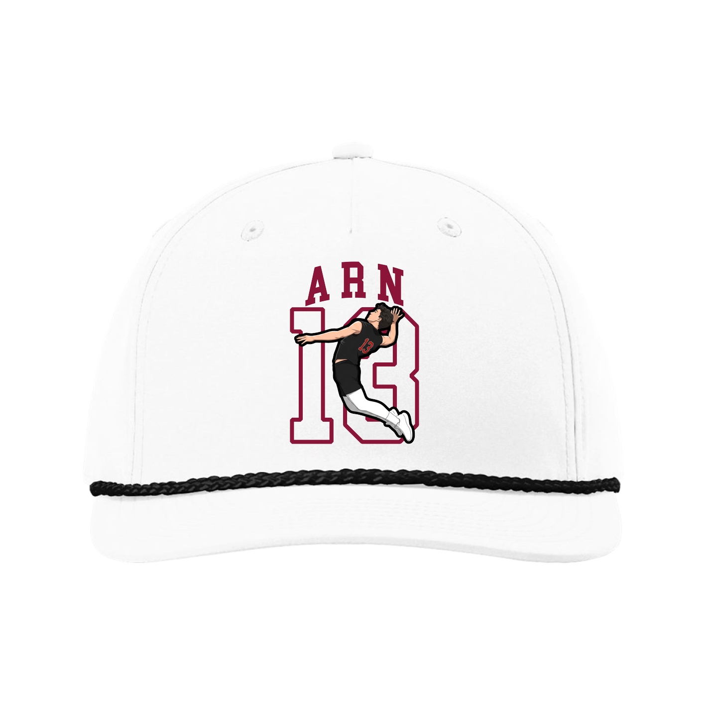 Five-Panel Classic Rope Cap — Shirsey in White