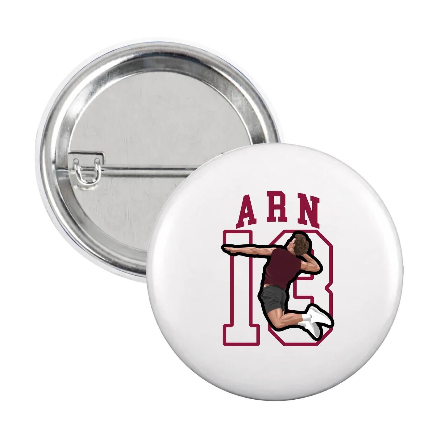 Game Day Button — Shirsey in White