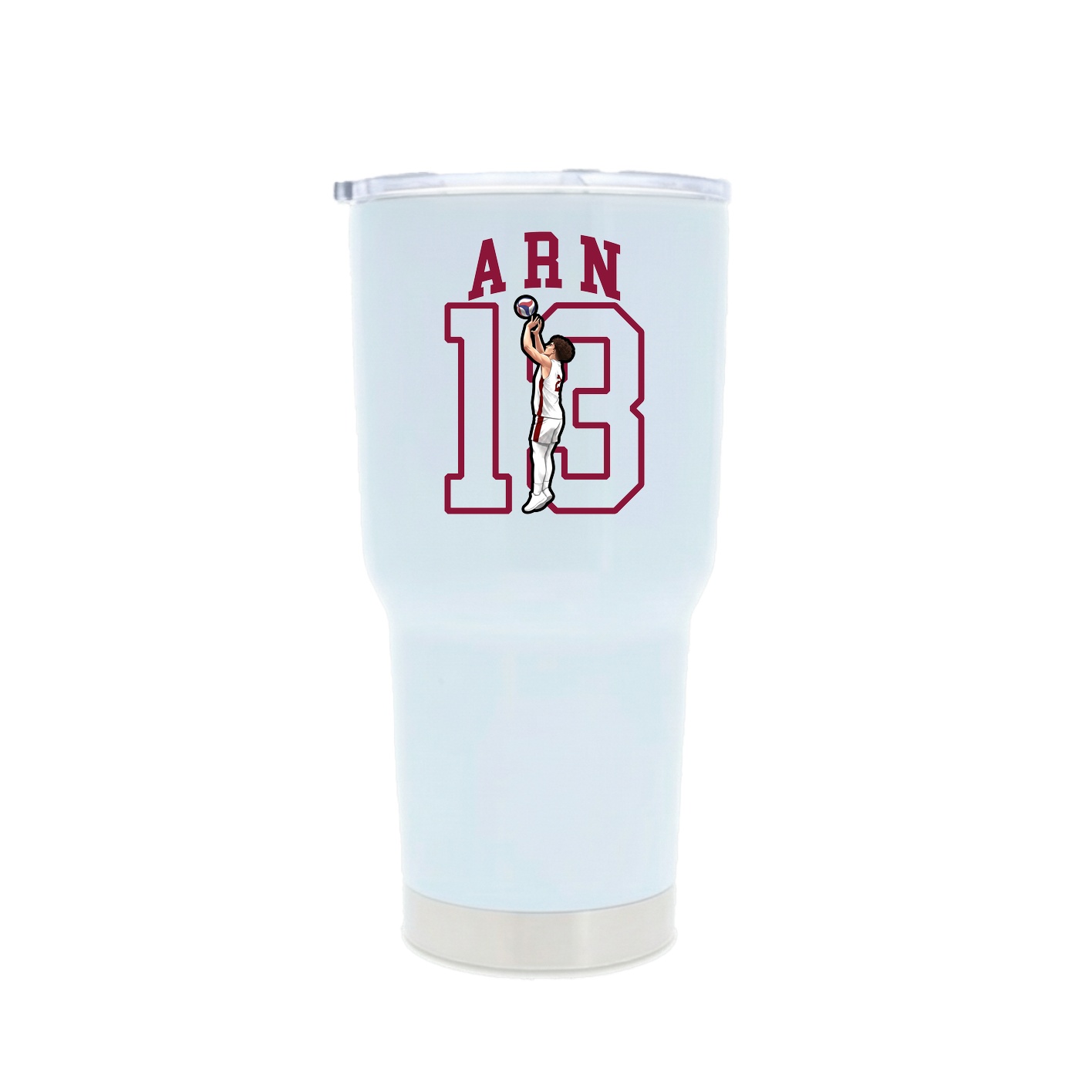 30oz Stainless Steel Tumbler — Shirsey in White