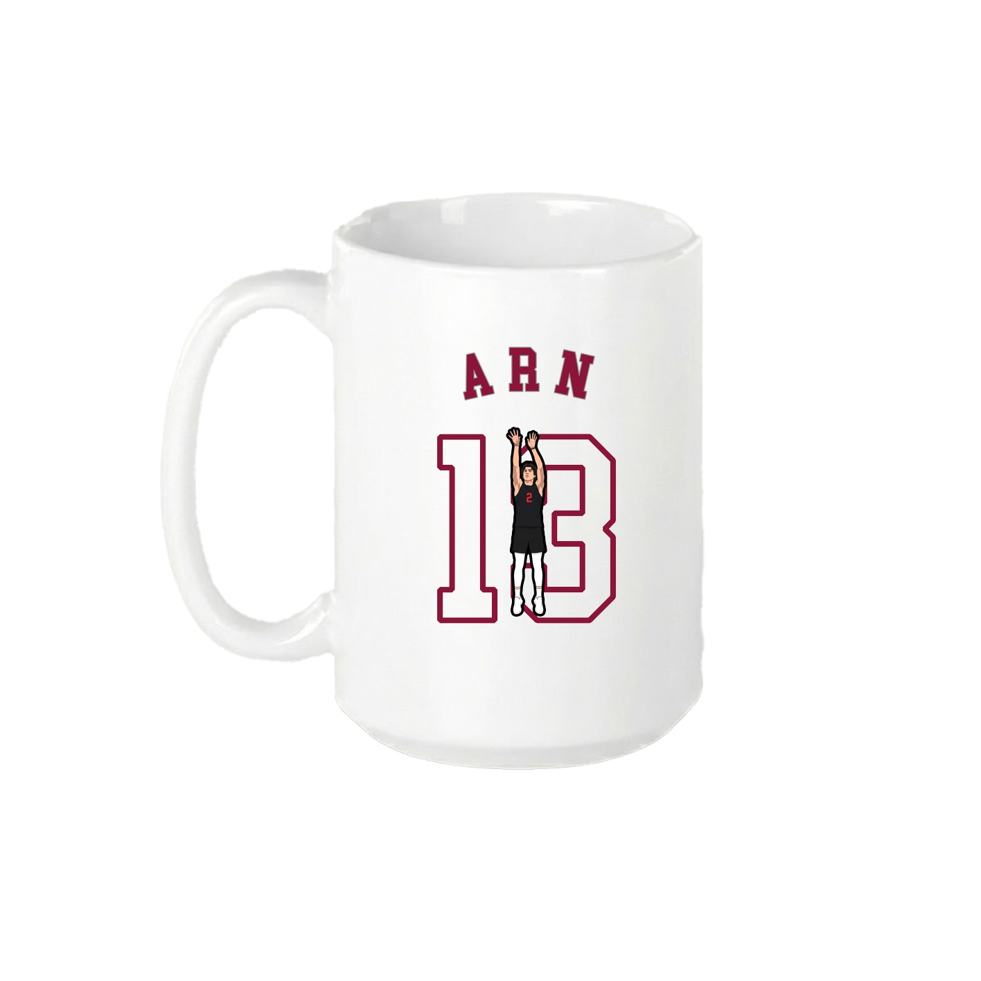 15oz Coffee Mug — Shirsey Arch in White