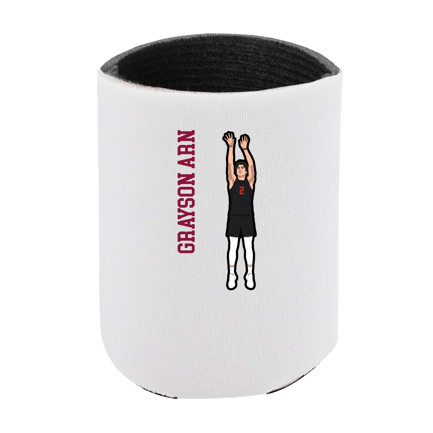Can Holder — Name Vertical in White