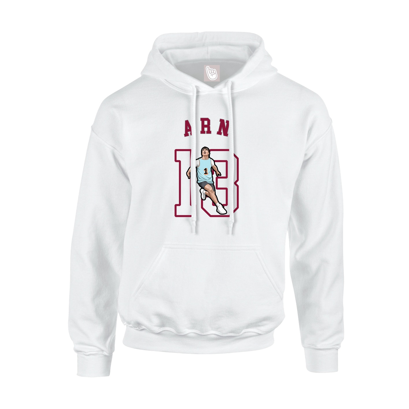 Hoodie — Shirsey Arch in White