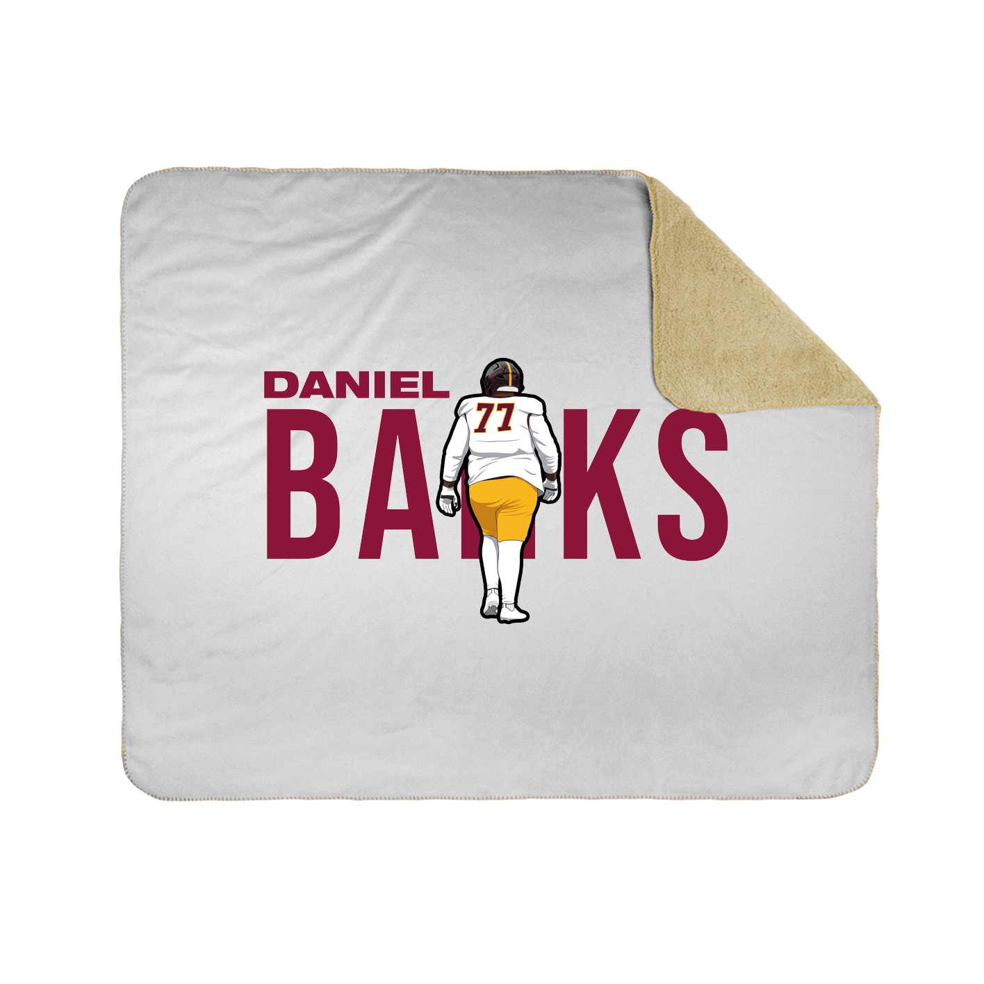 Throw Blanket — Player Name in White