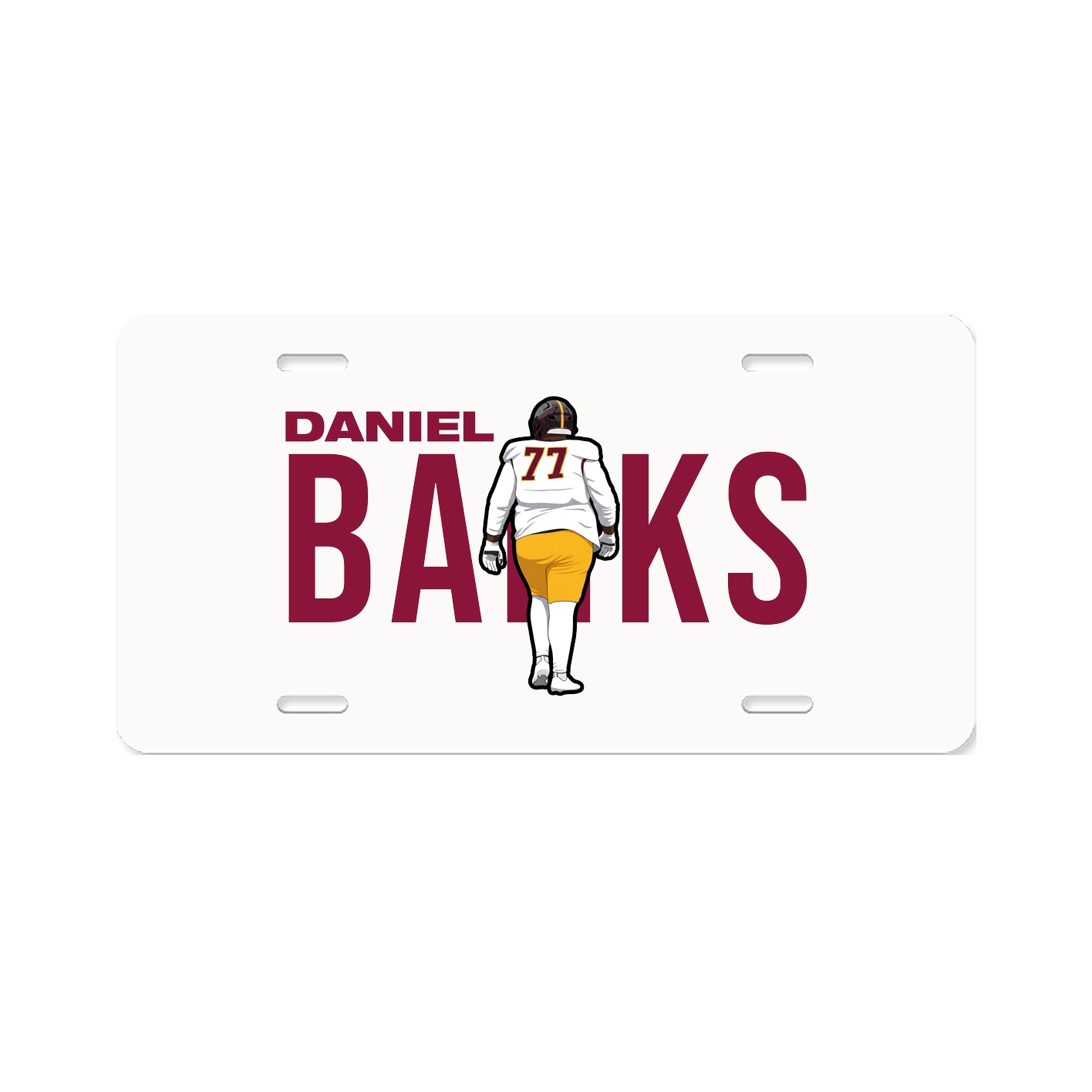 License Plate — Player Name in Classic