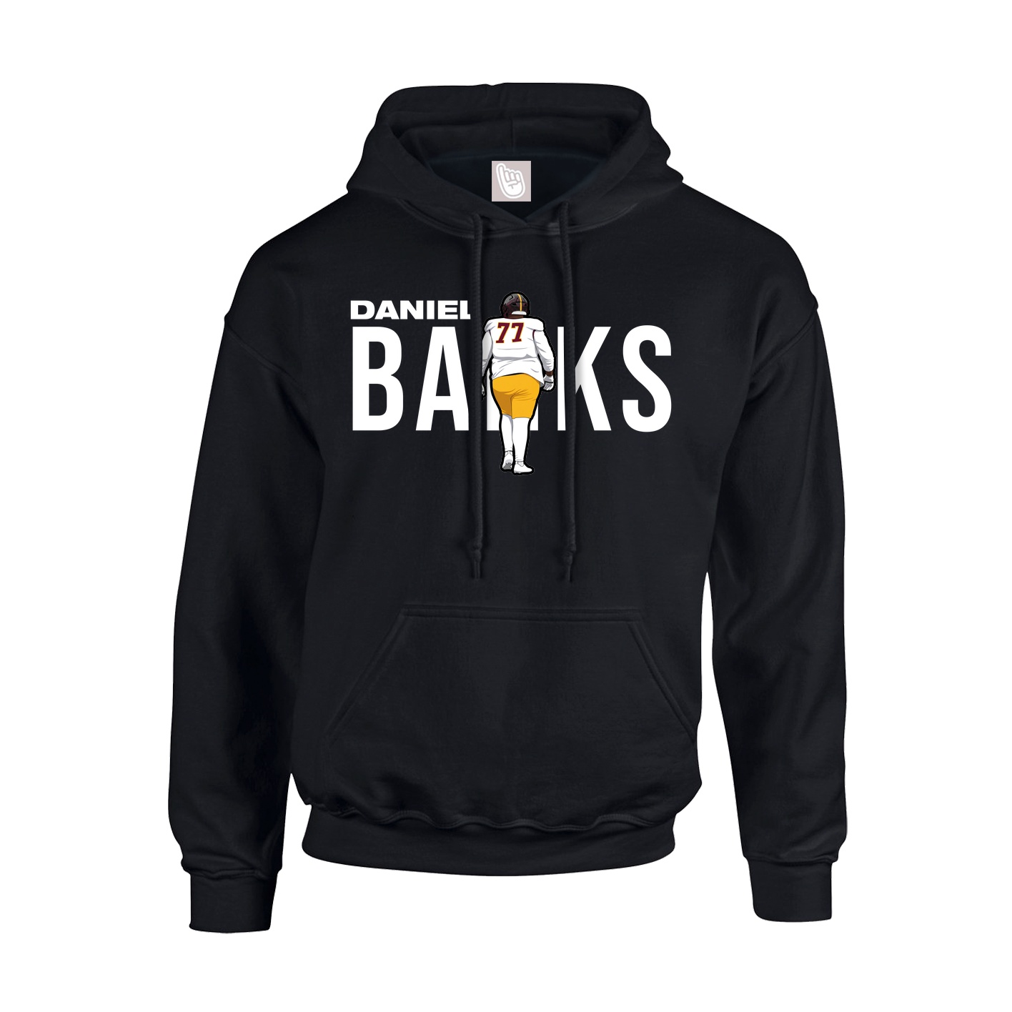 Youth Hoodie — Player Name in Black