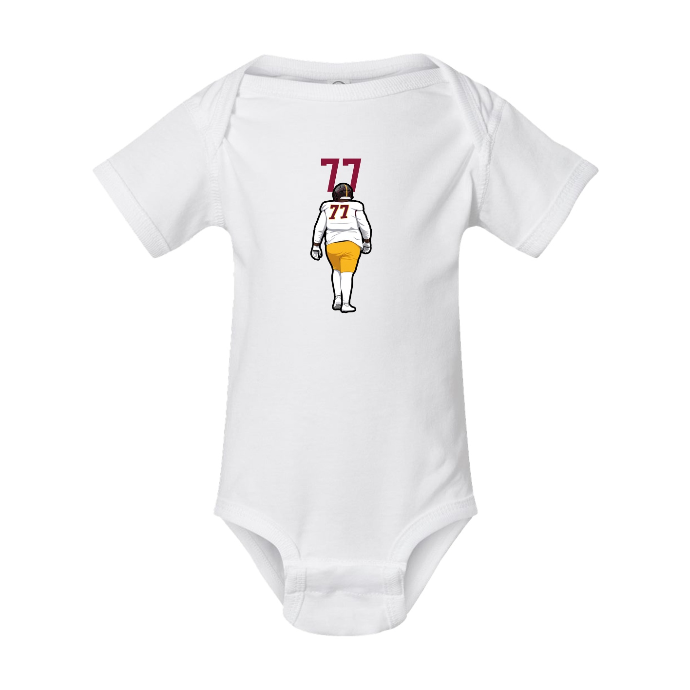 Baby Onesie — Number Top in White