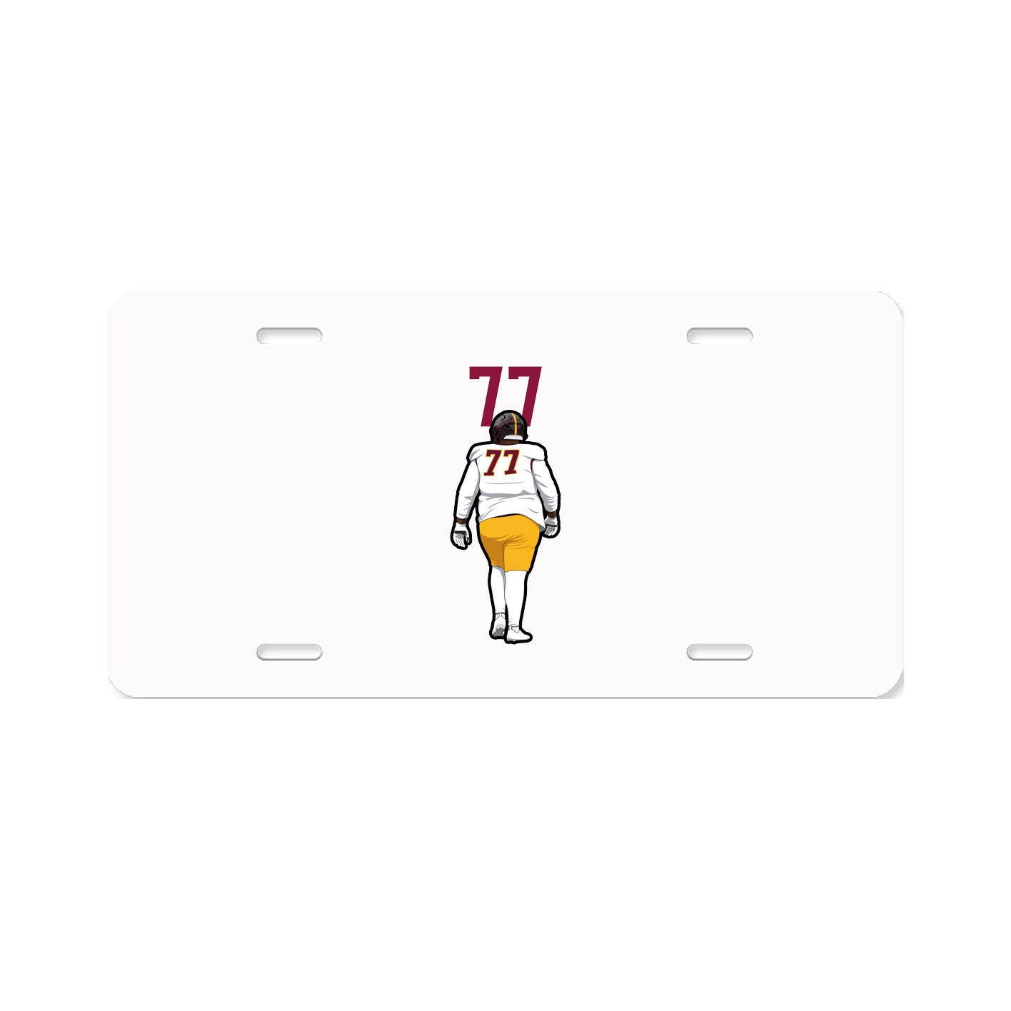 License Plate — Number Top in Classic