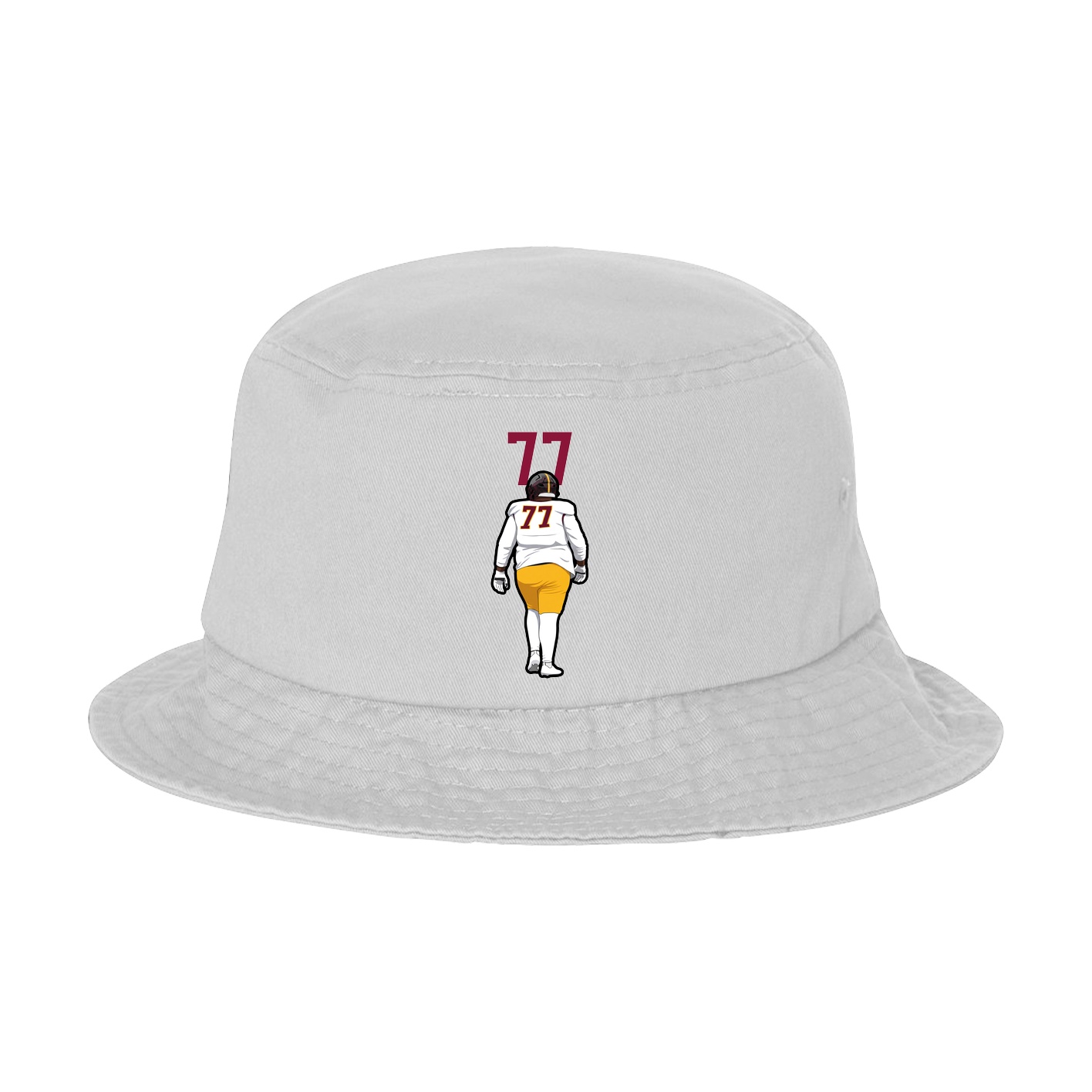 Bucket Cap — Number Top in White