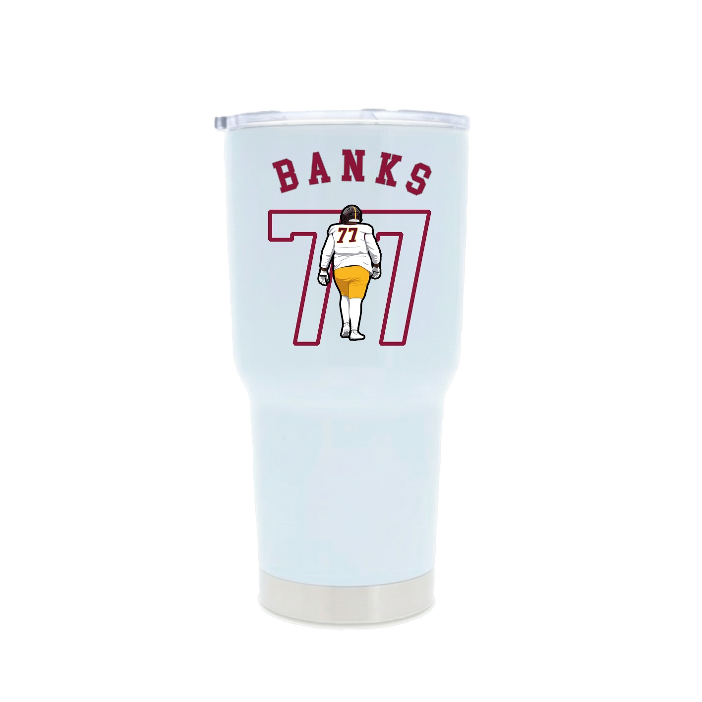 30oz Stainless Steel Tumbler — Shirsey Arch in White