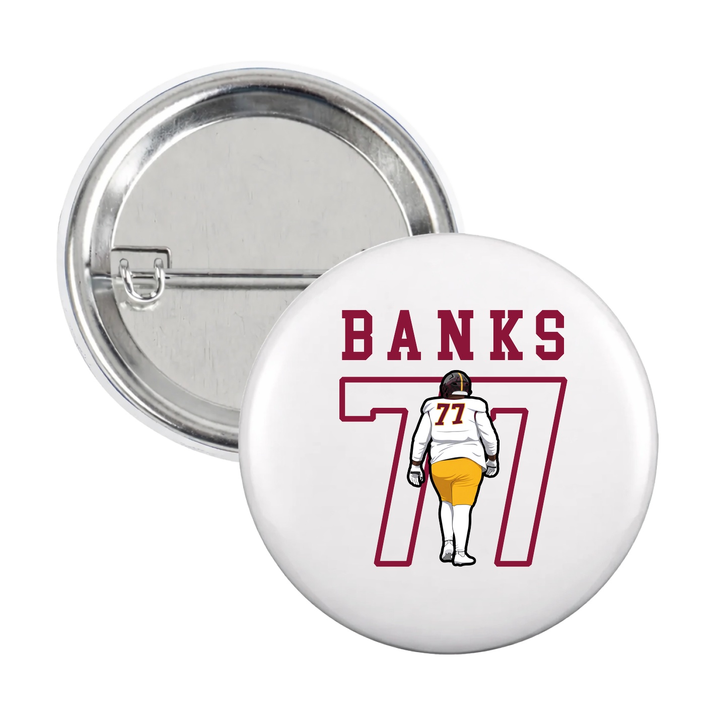 Game Day Button — Shirsey in White
