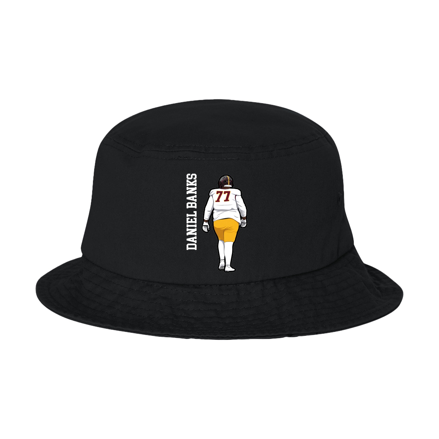 Bucket Cap — Name Vertical in Black