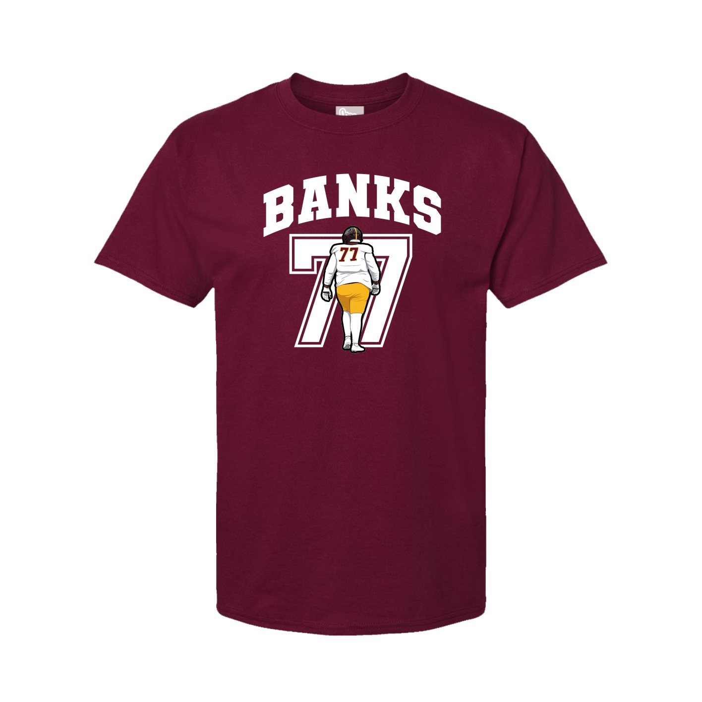 Youth Tee — Number in Cardinal