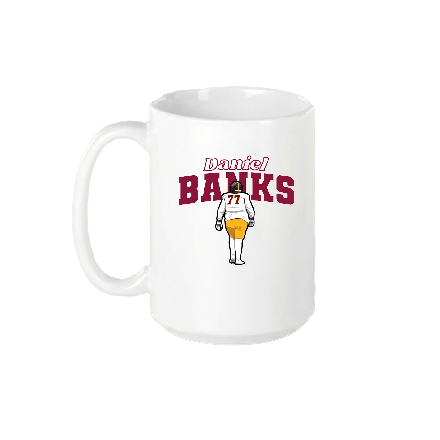 15oz Coffee Mug — Name Arch in White