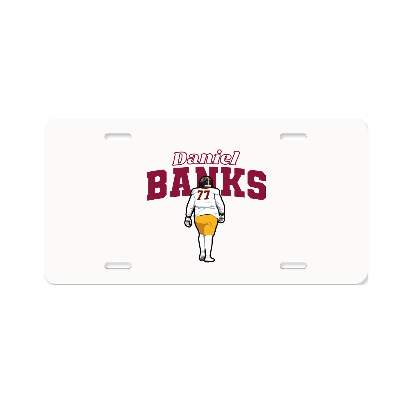 License Plate — Name Arch in Classic