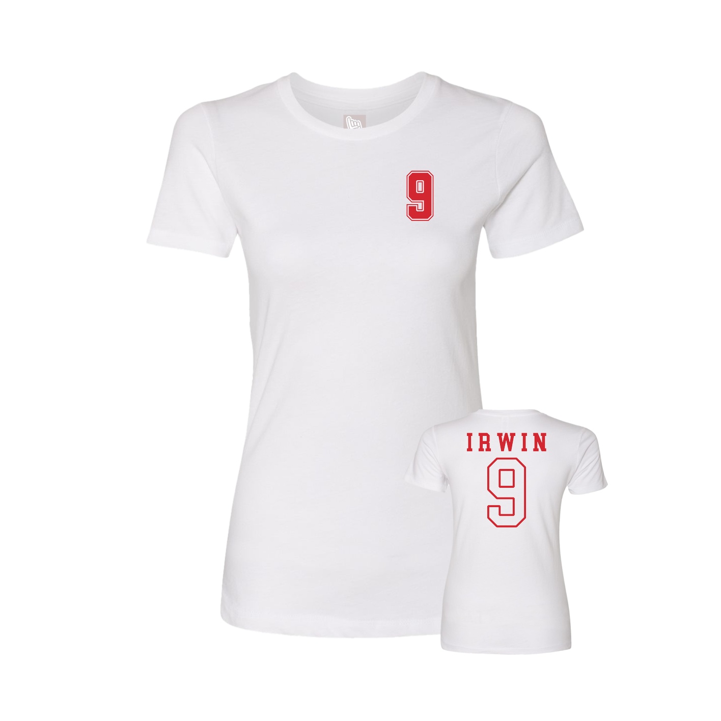 Womens Tee — Chest Back in White