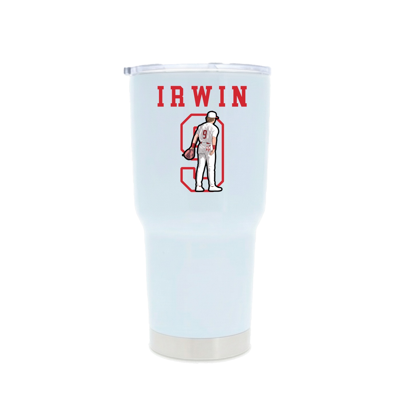 30oz Stainless Steel Tumbler — Shirsey in White