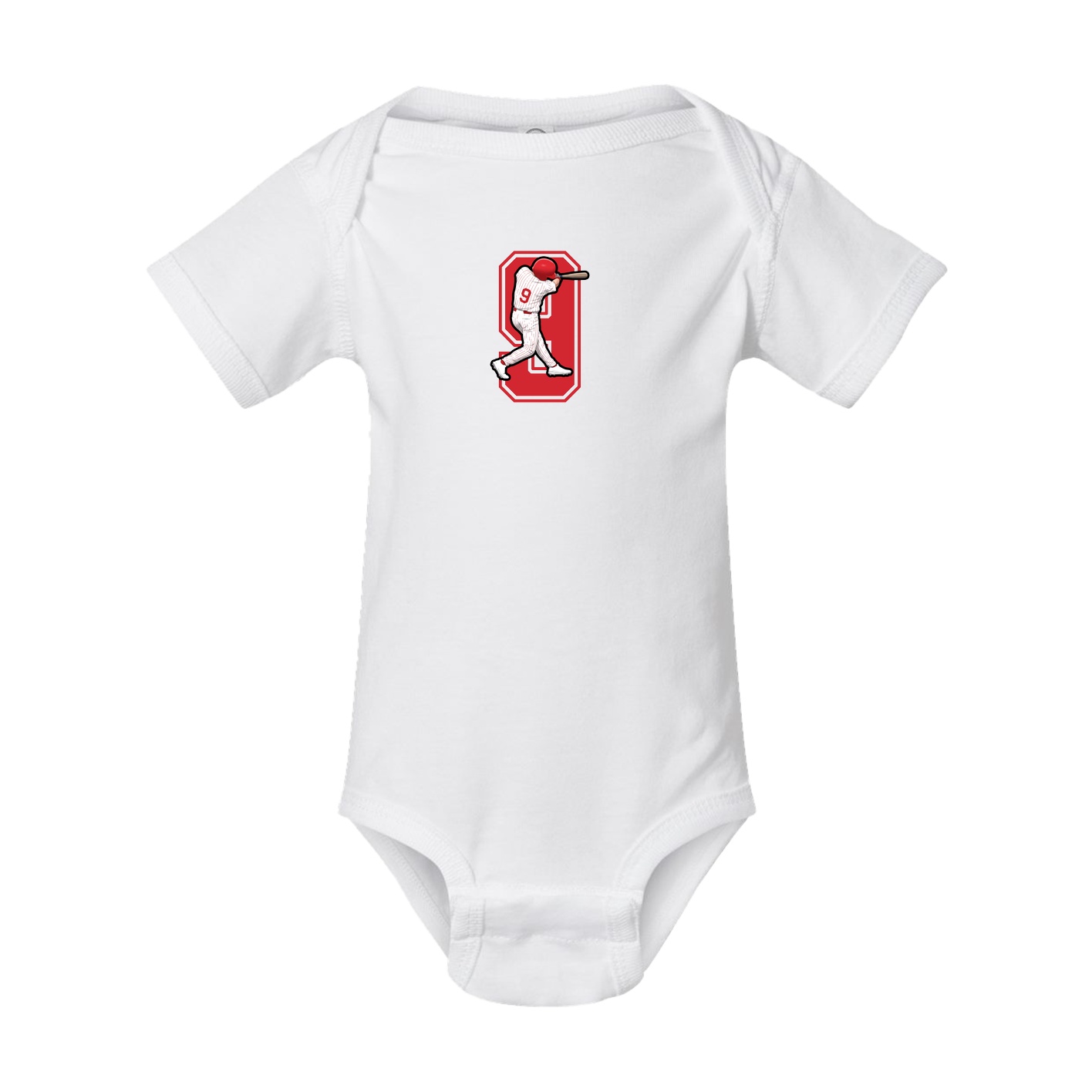 Baby Onesie — Number in White