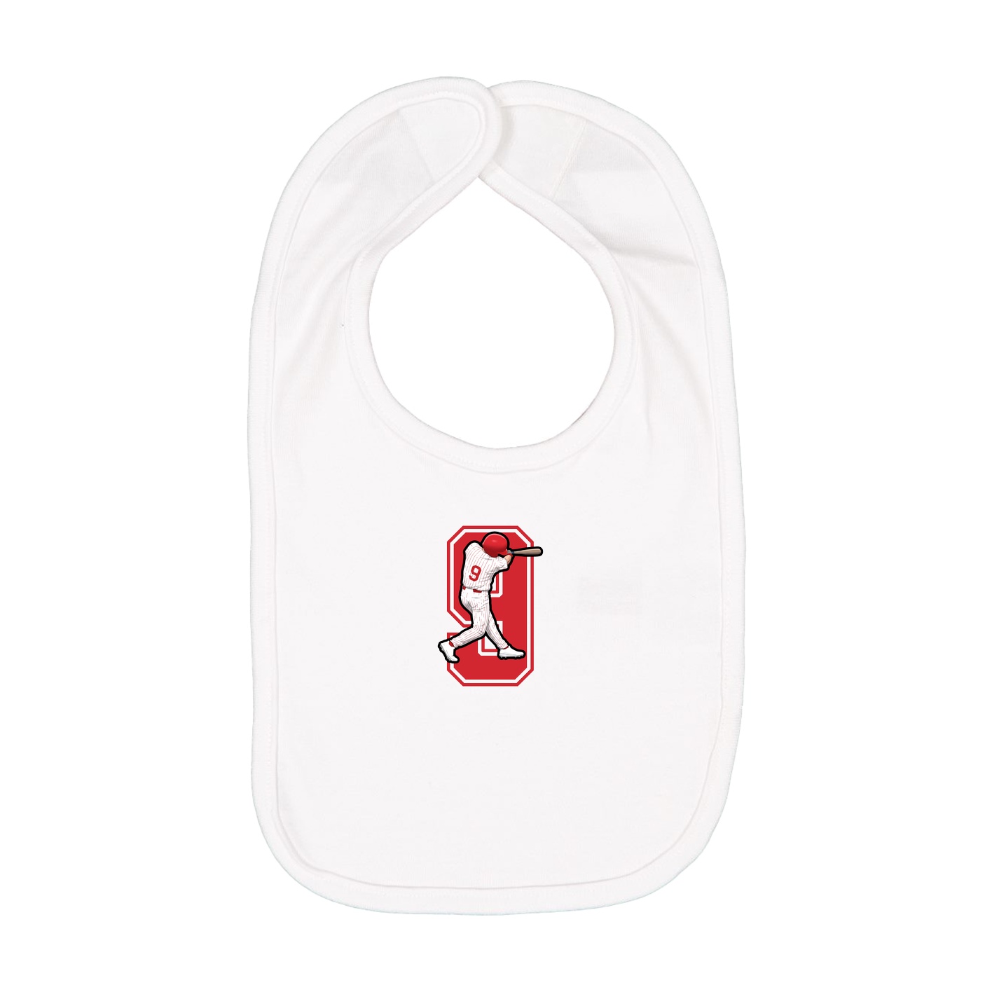 Infant Bib — Number in White