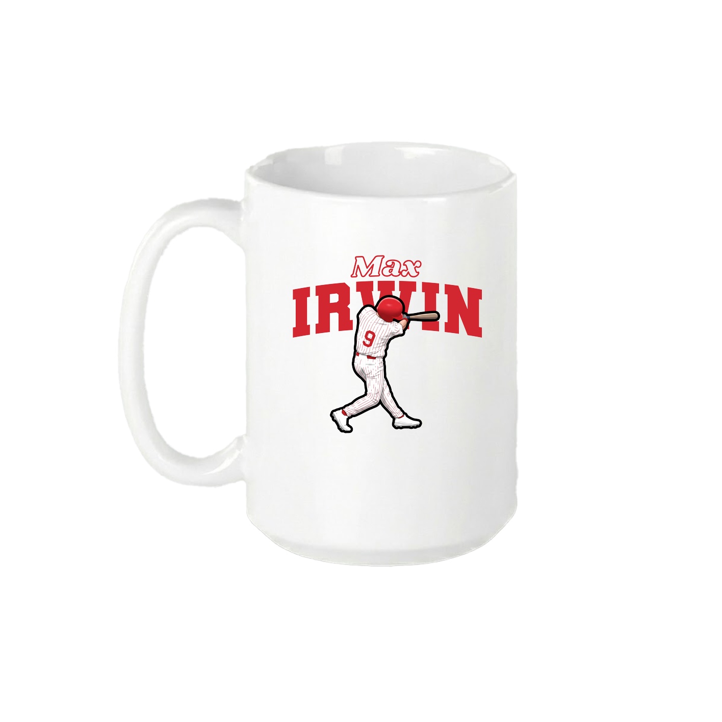 15oz Coffee Mug — Name Arch in White
