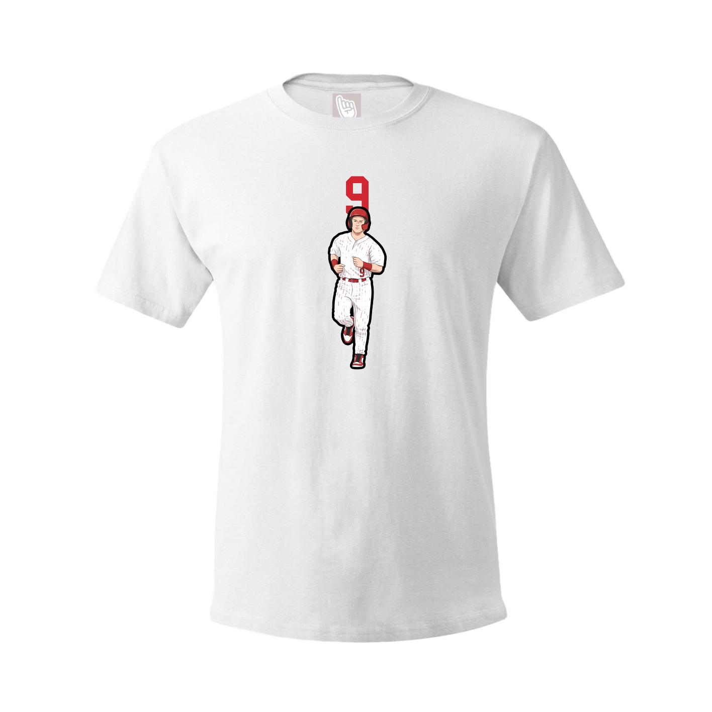 Youth Tee — Number Top in White