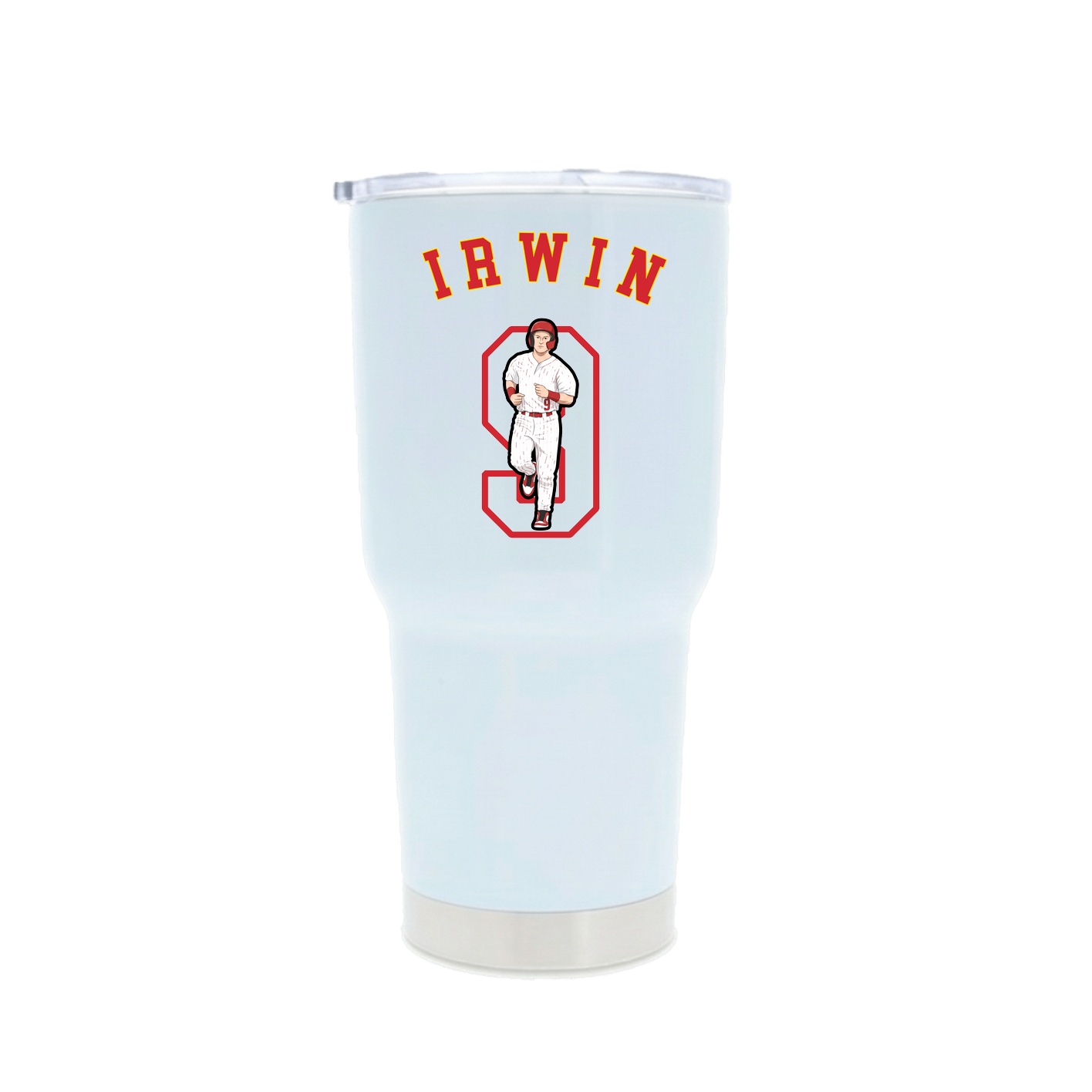 30oz Stainless Steel Tumbler — Shirsey Arch in White
