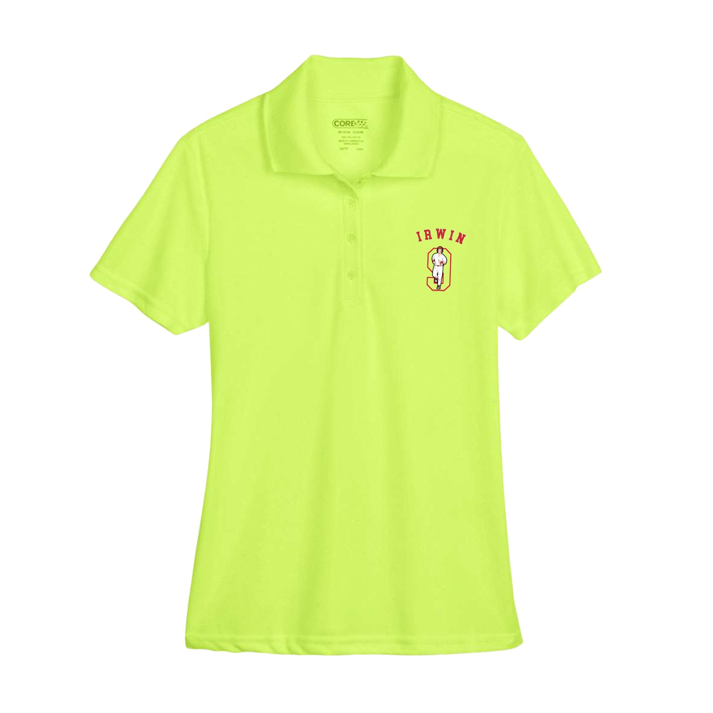 Womens Performance Polo — Shirsey Arch in Yellow