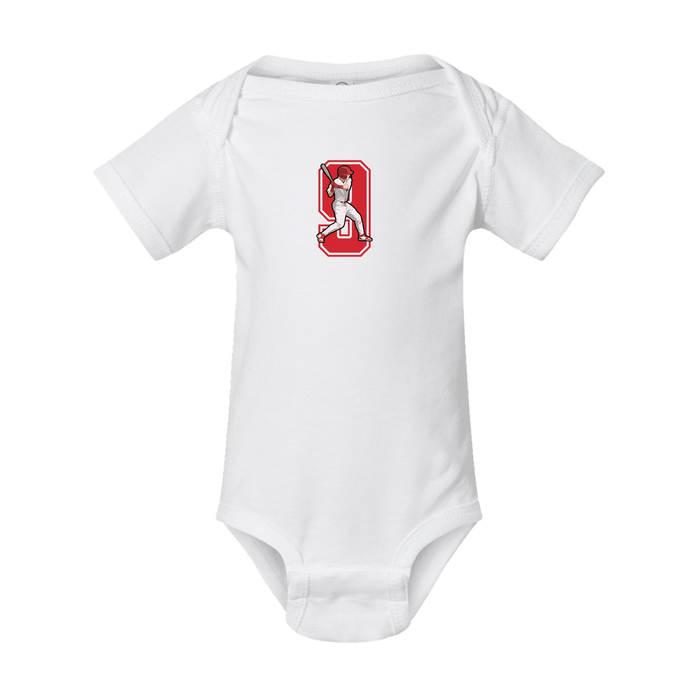 Baby Onesie — Number in White
