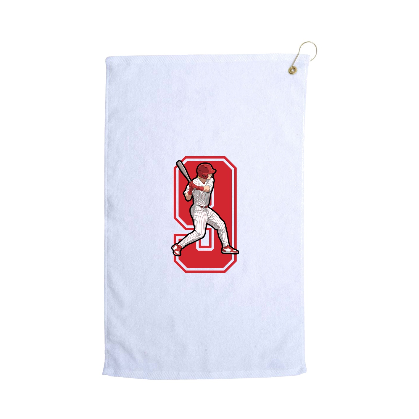 Golf Towel — Number in White