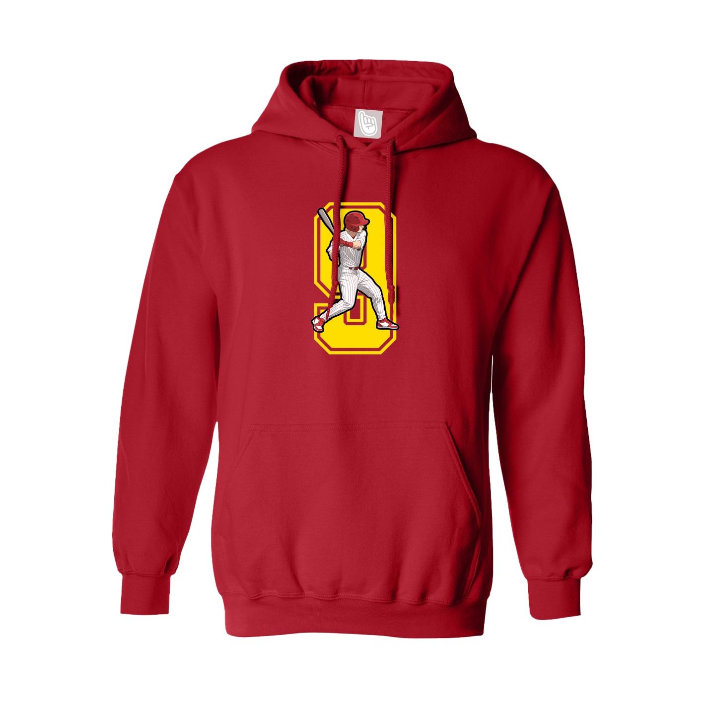 Hoodie — Number in Red