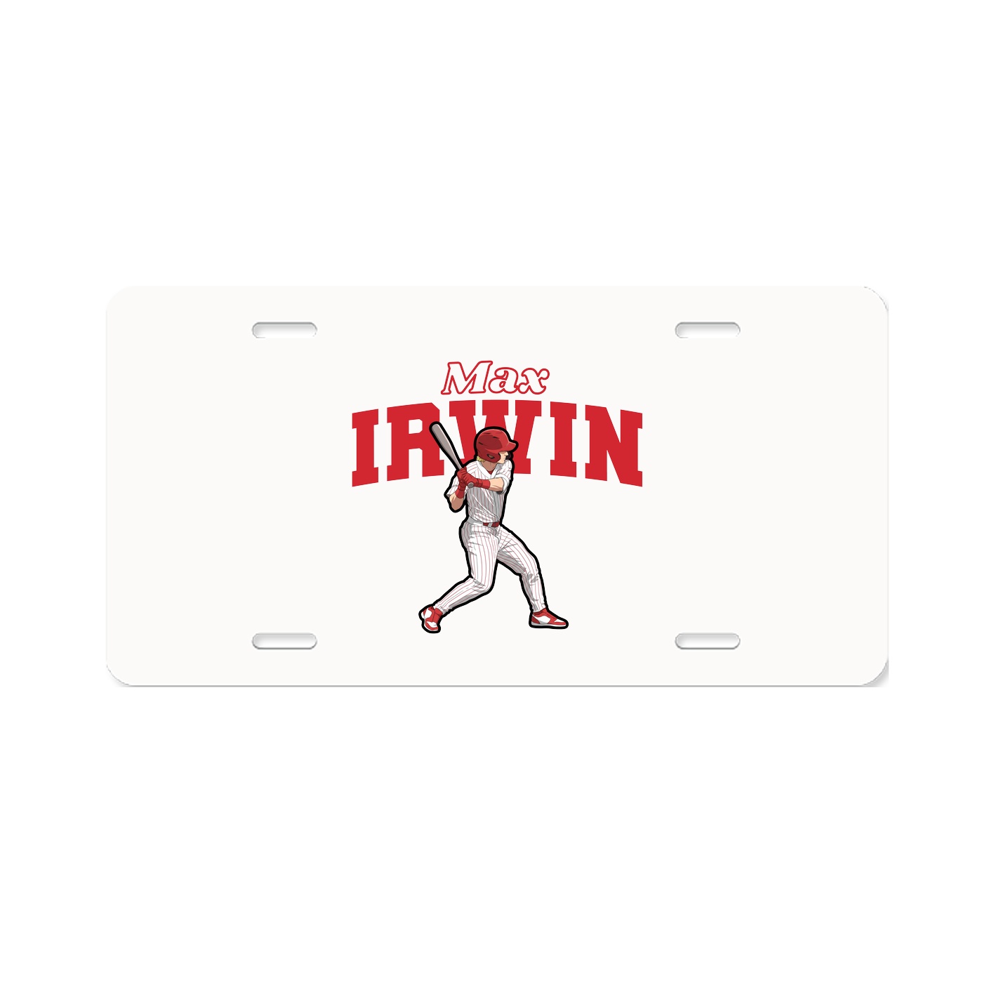 License Plate — Name Arch in Classic