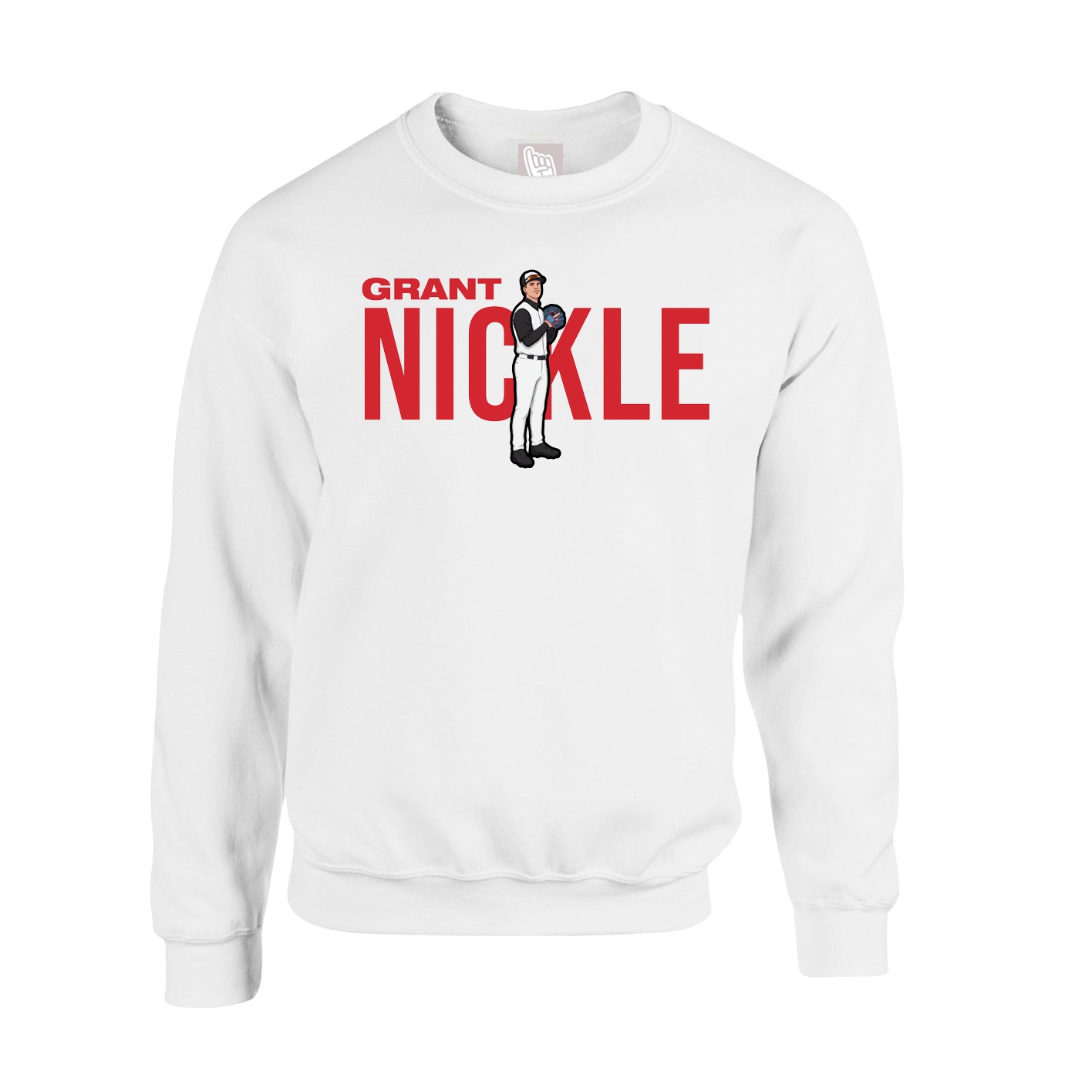 Fleece Crew — Player Name in White