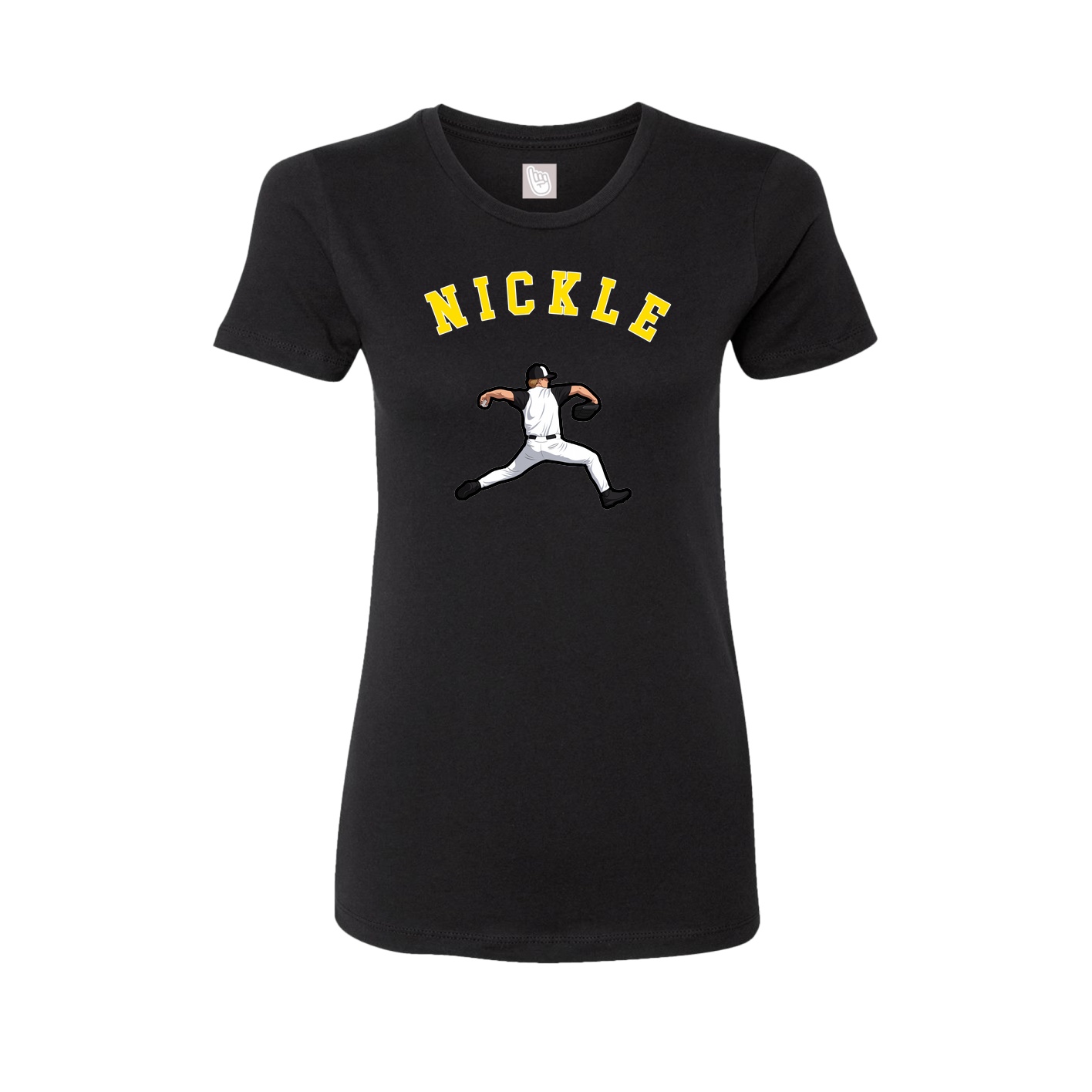 Fitted Women's Tee — Shirsey Arch in Black