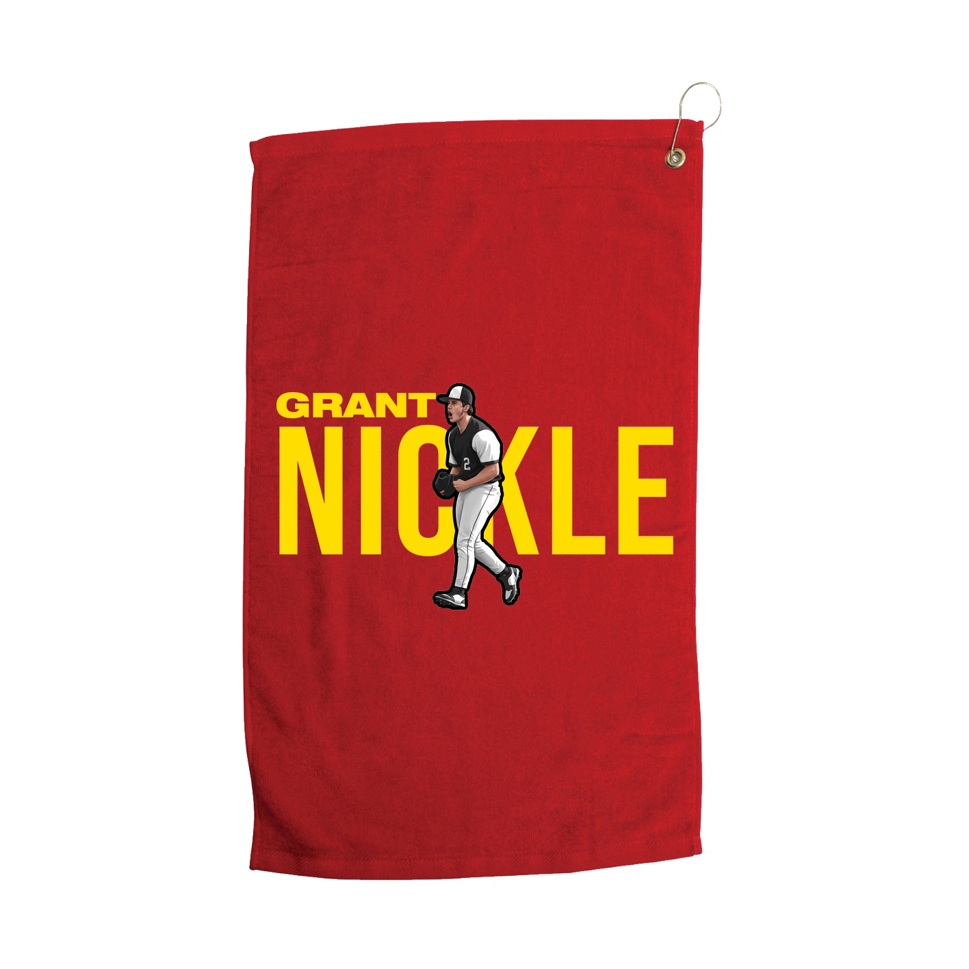 Golf Towel — Player Name in Red