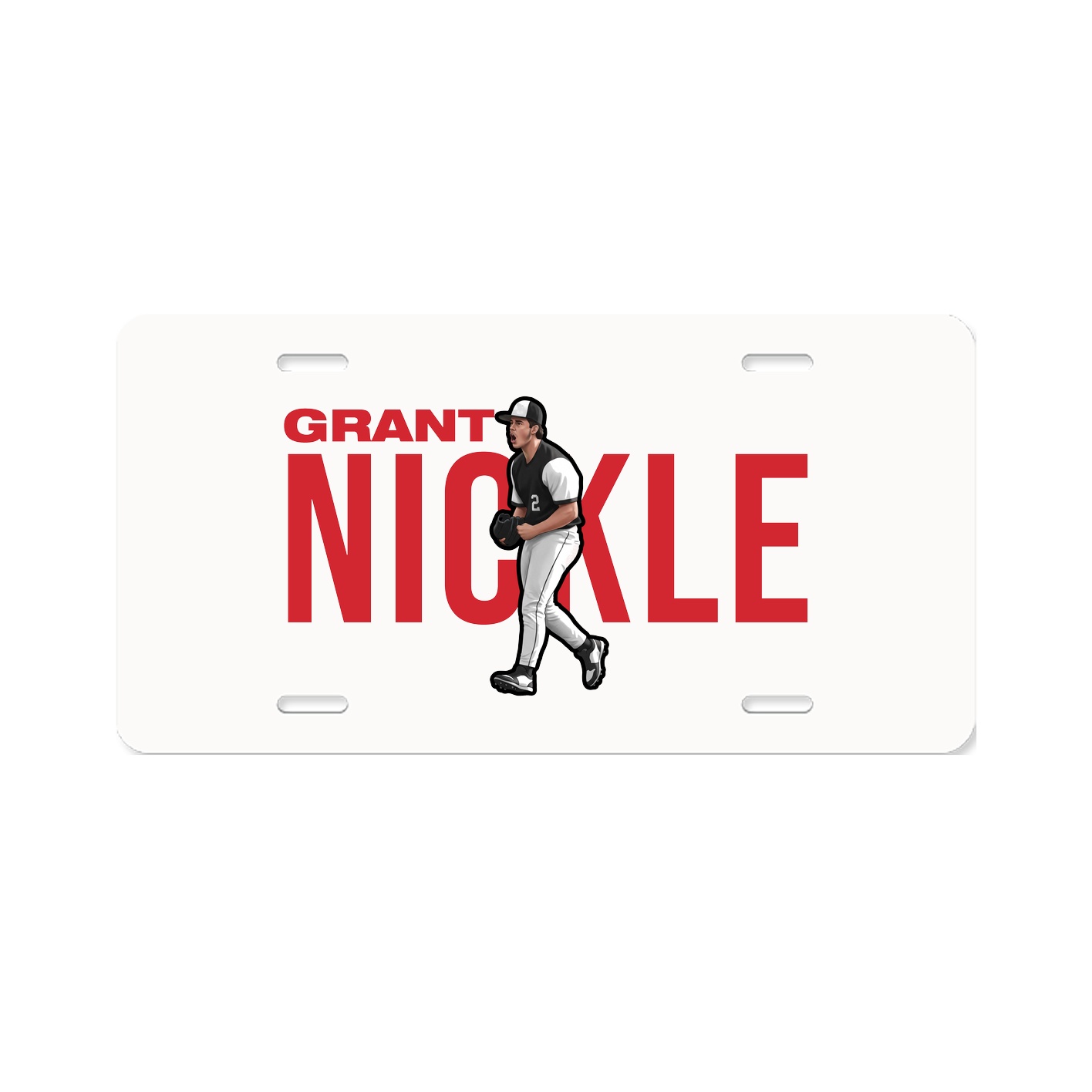 License Plate — Player Name in Classic