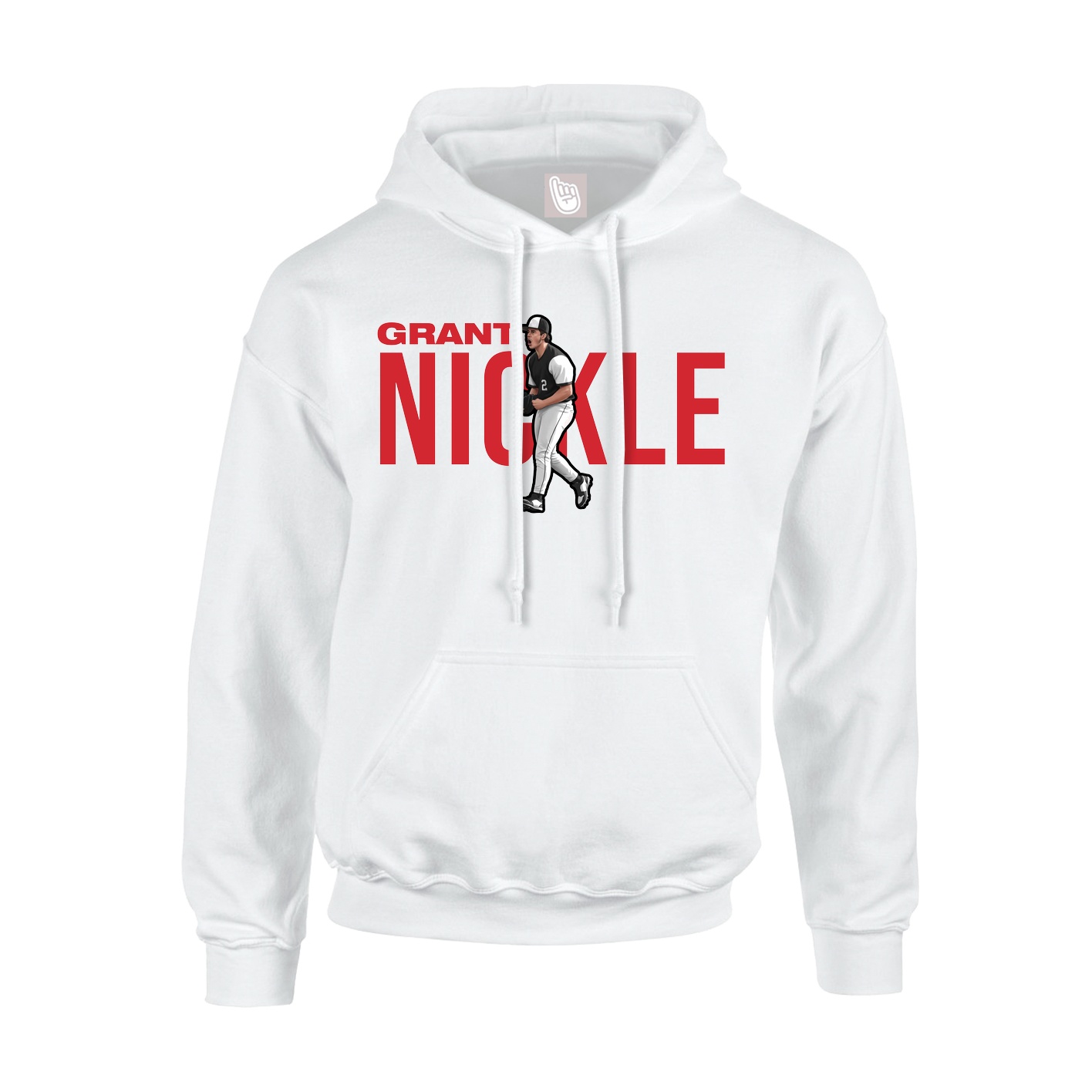 Hoodie — Player Name in White