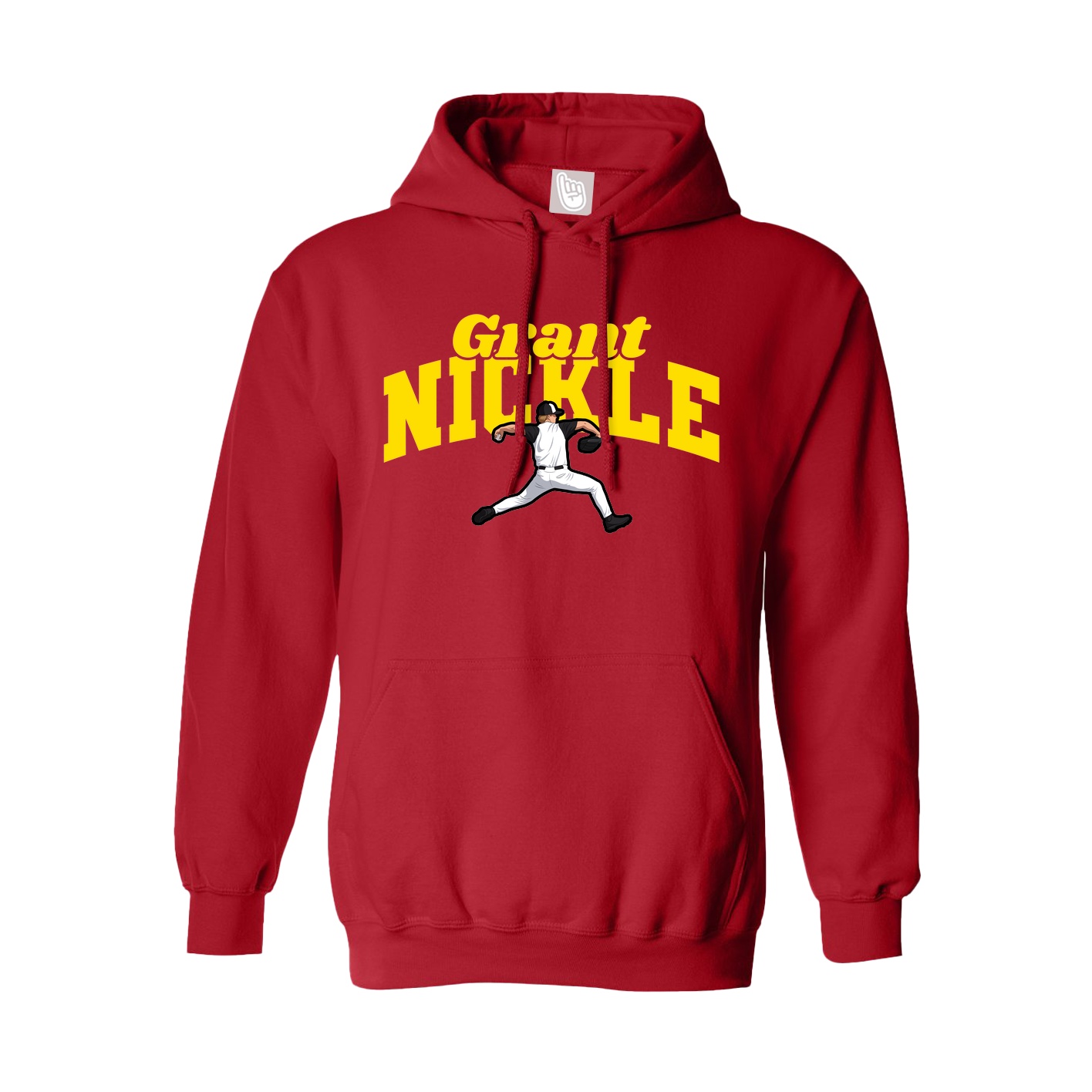 Hoodie — Signature Arch in Red