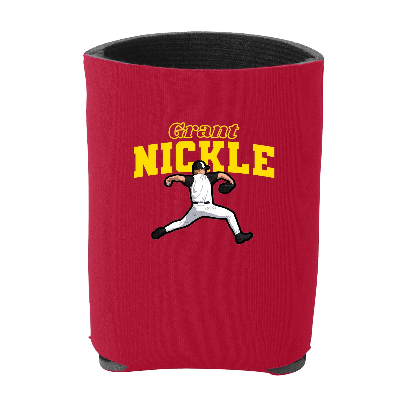Can Holder — Name Arch in Red