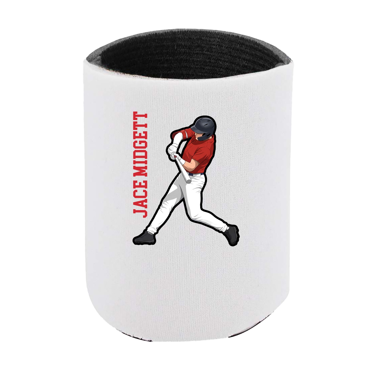 Can Holder — Name Vertical in White
