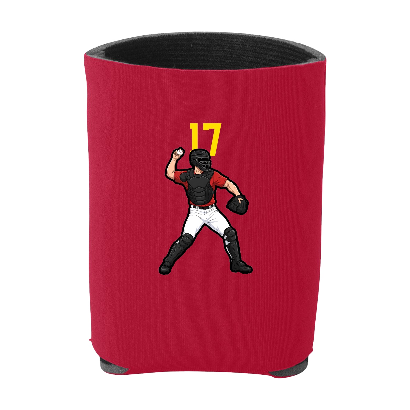 Can Holder — Number Top in Red